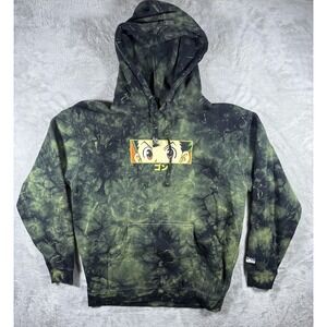 Hunter X Hunter Hypland Hoodie Mens Large Green Tie Dye Gon Anime Pullover